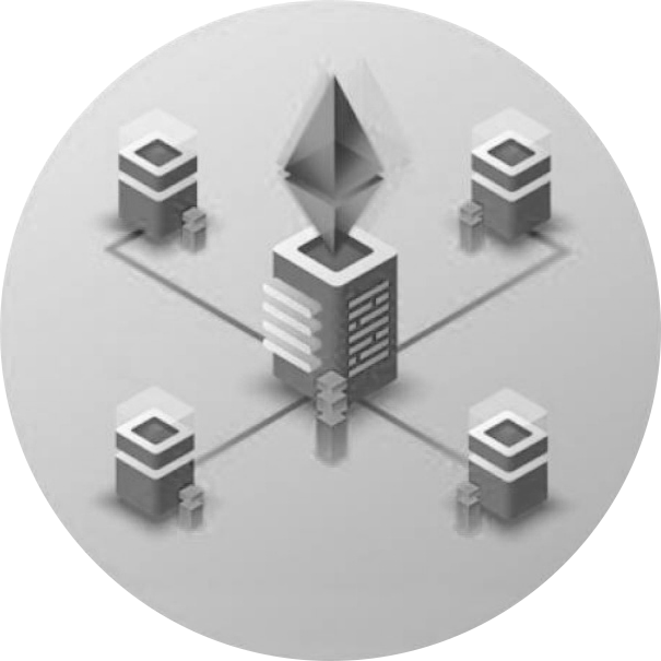 Direct connection to the Bitcoin and Ethereum blockchains 